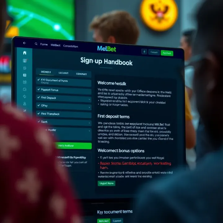 Screen displaying Mega Moolah slot game interface on Melbet platform