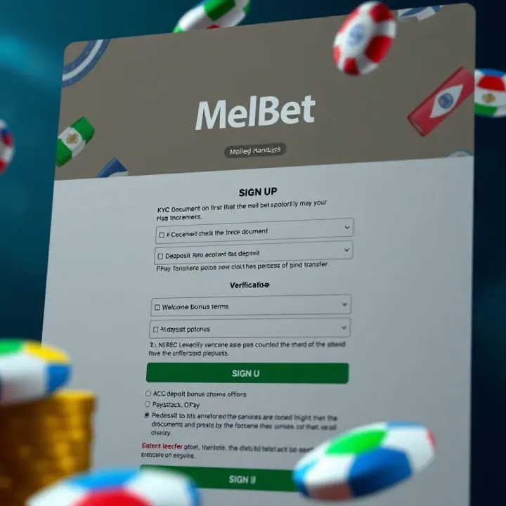 Melbet Agent Registration Form Completion Illustration of registration form being filled for Melbet agent account