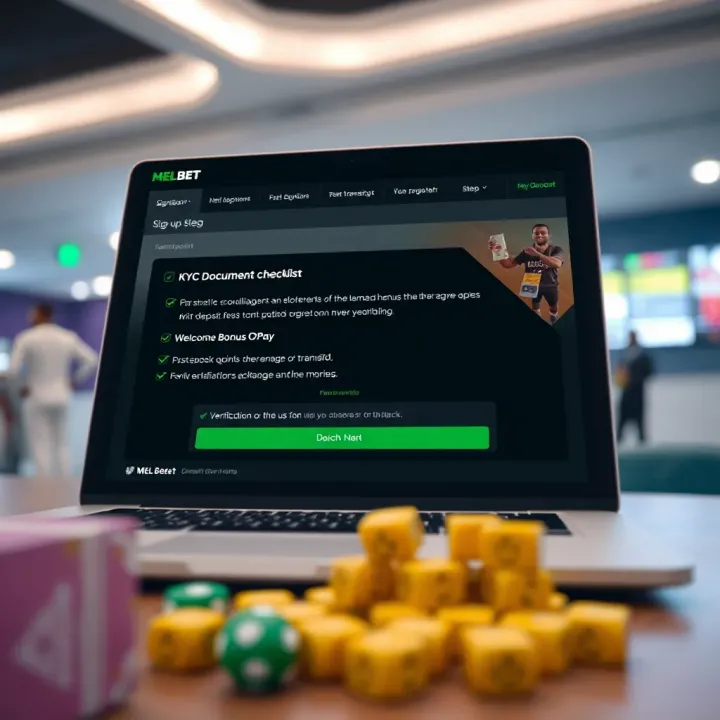 Melbet mobile app interface displaying sports betting options