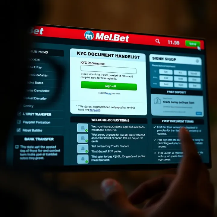 Melbet App User Interface for Sports Betting in Nigeria Mobile device screen showing Melbet app interface with sports betting options