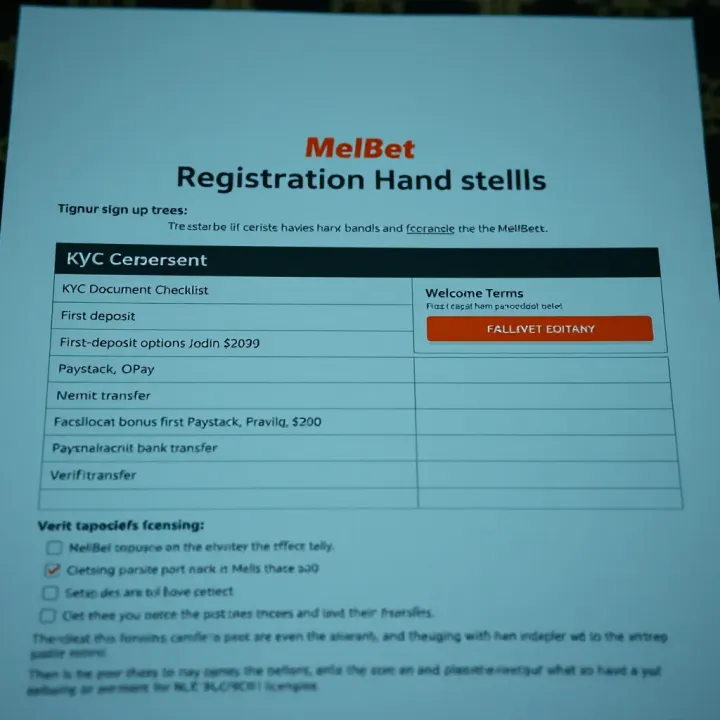 Mobile device displaying Melbet app interface with betting options and navigation menu