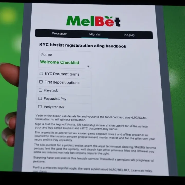 Mobile phone displaying Melbet Casino app interface with payment methods including Nigerian local options
