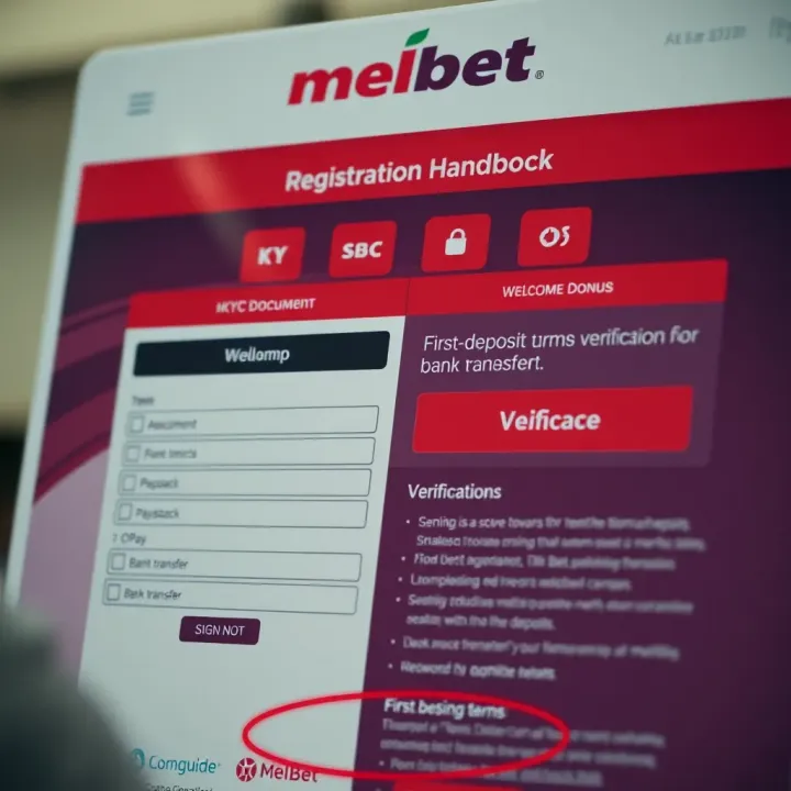 User interacting with Melbet mobile app showing account balance and quick access to deposit and withdrawal features