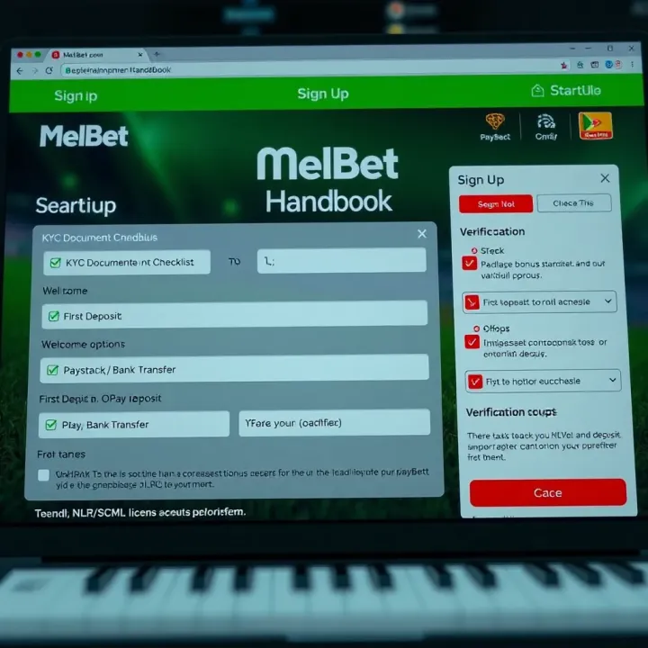 Melbet Withdrawal Interface Featuring Monnify Payment Gateway Illustration showing Melbet withdrawal interface with Monnify payment option on a digital device