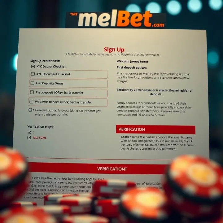 Mobile phone displaying Melbet Nigeria app interface with betting options and live scores