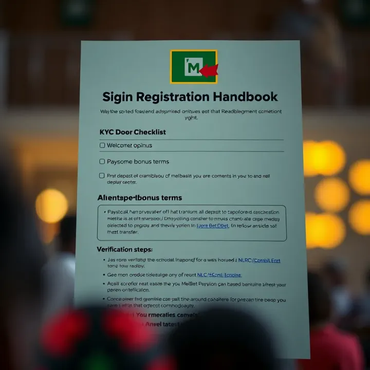 User interface displaying Melbet registration form on a digital device