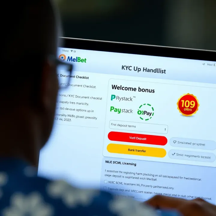 Nigerian currency symbol with digital payment icons indicating secure and easy deposit methods on Melbet