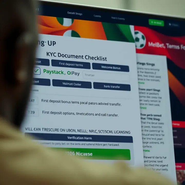 A vibrant display of the Nigerian currency alongside a smartphone showing payment options for sports betting