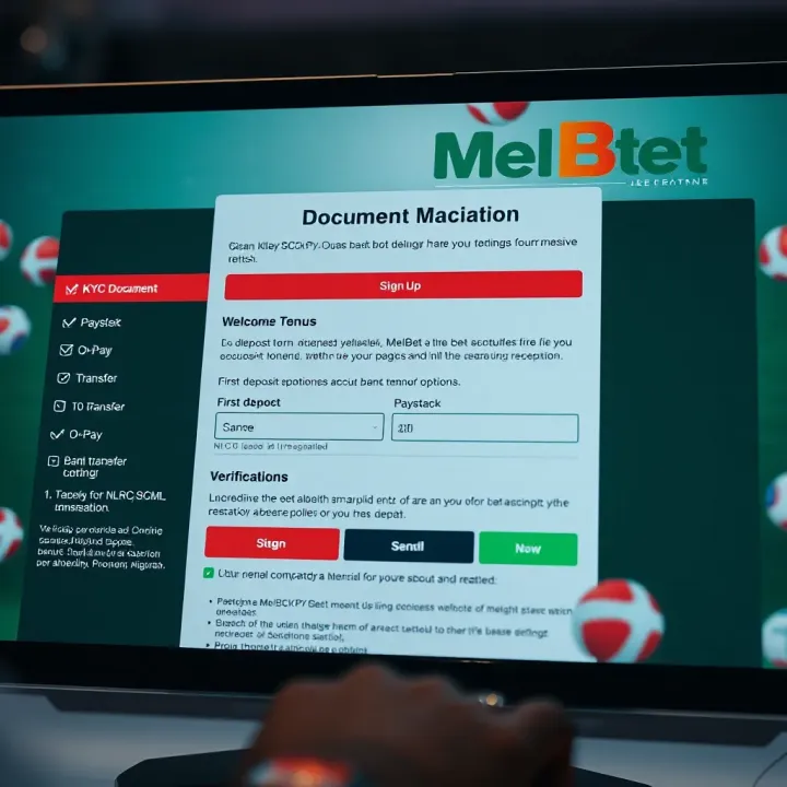 Melbet Sports App Interface Displaying Live Football Betting Options Mobile device showing Melbet Sports app interface with live football match odds