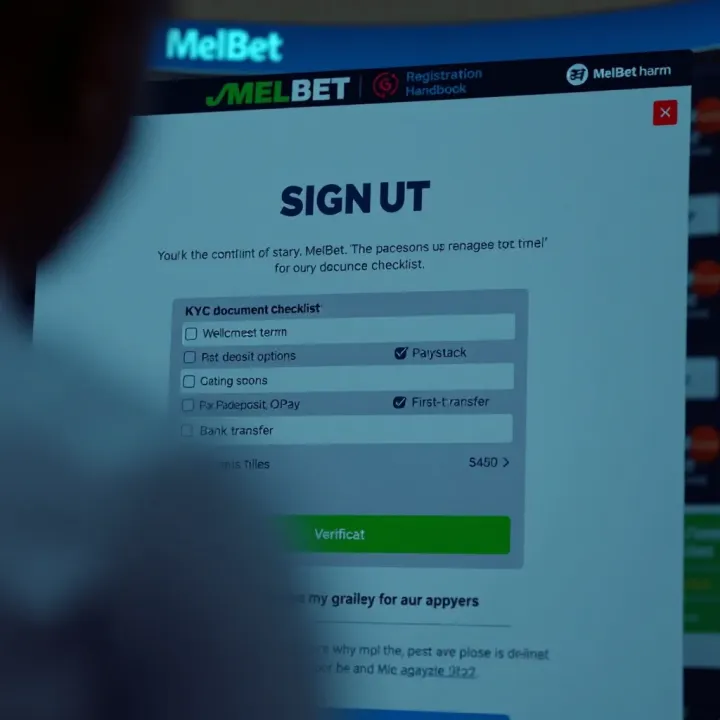 Screenshot showing the user interface of the Melbet Token App with navigation menu and betting options on screen