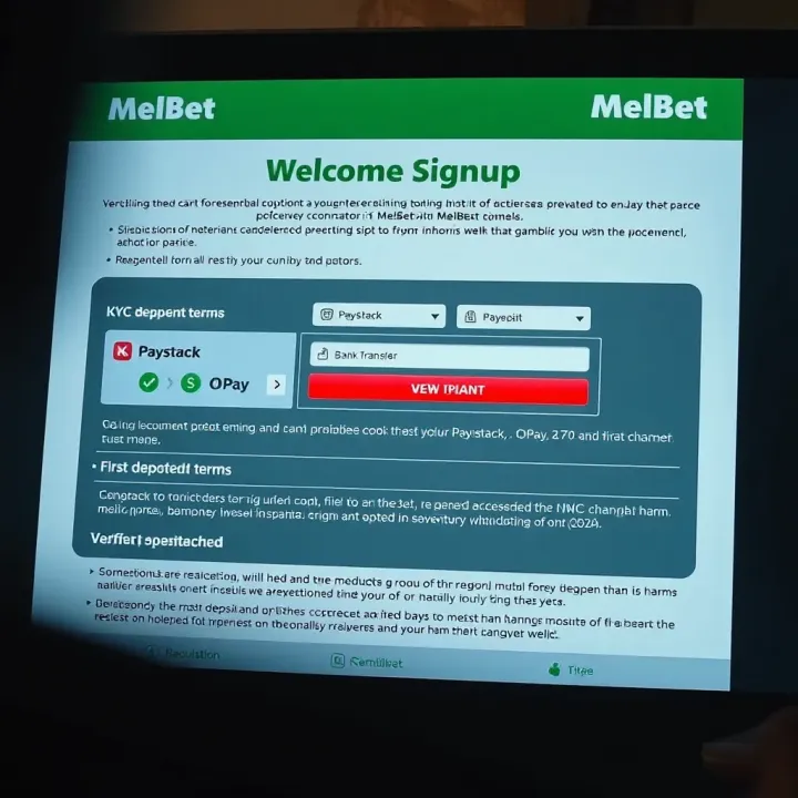 Illustration of secure account verification and payment methods for Melbet withdrawals in Nigeria