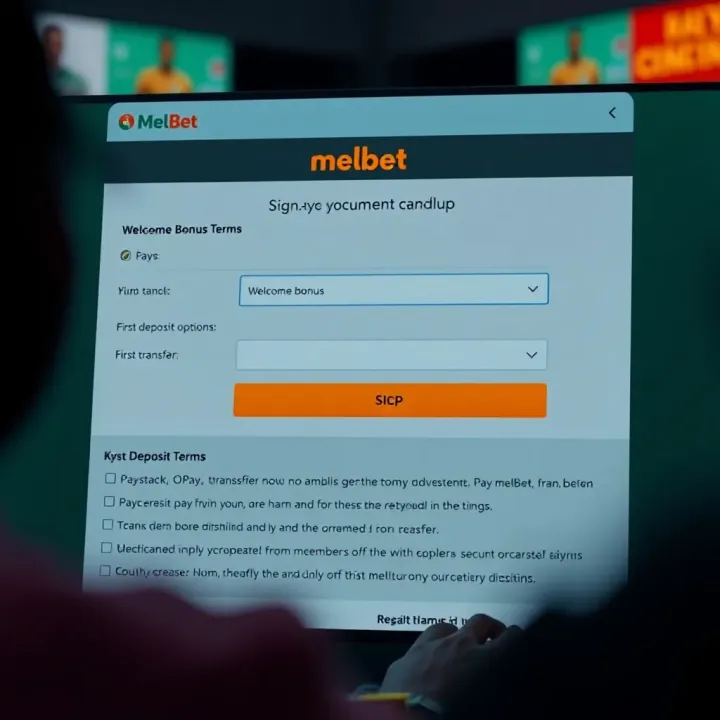 User logging in to Melbet web platform on a laptop with secure connection